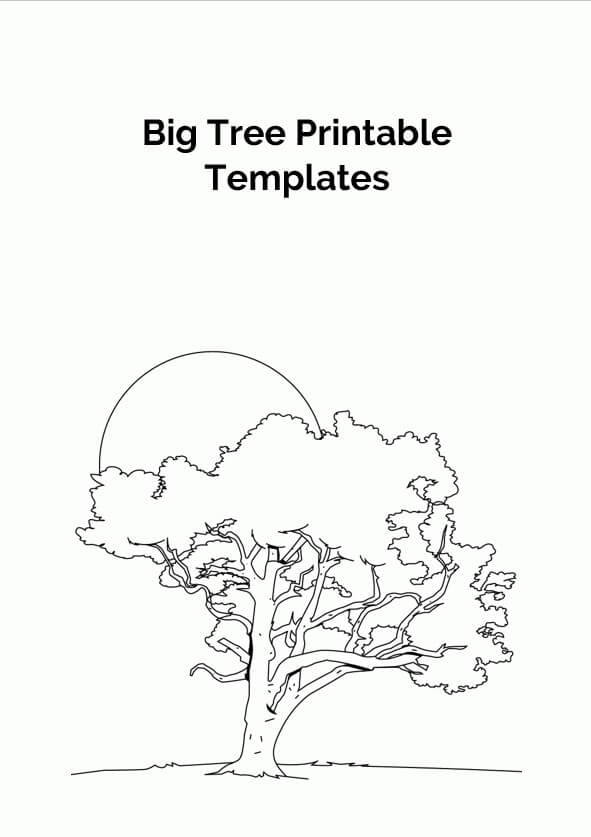Big Tree Printable Templates