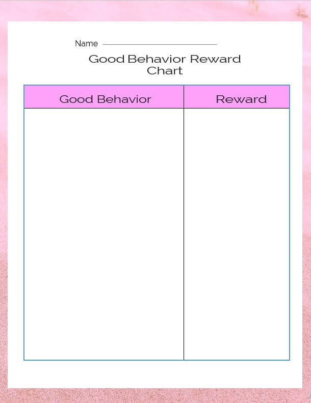 Good Behavior Reward Char