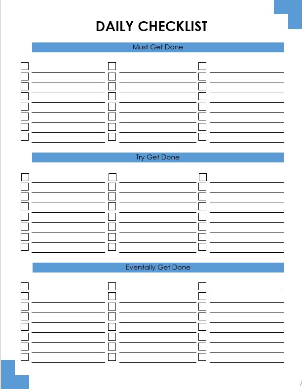 Grt done checklist template