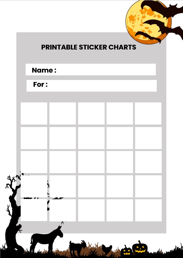 Helloween sticker charts