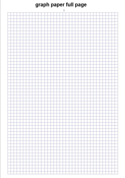graph paper full page