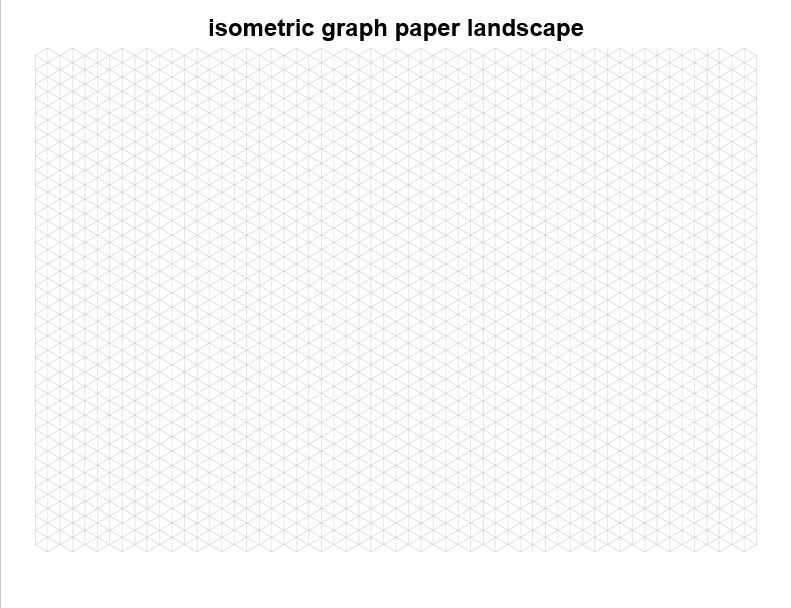 isometric graph paper landscape