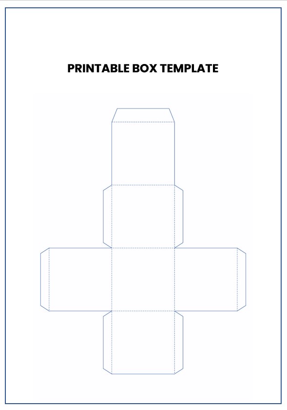 printable box template
