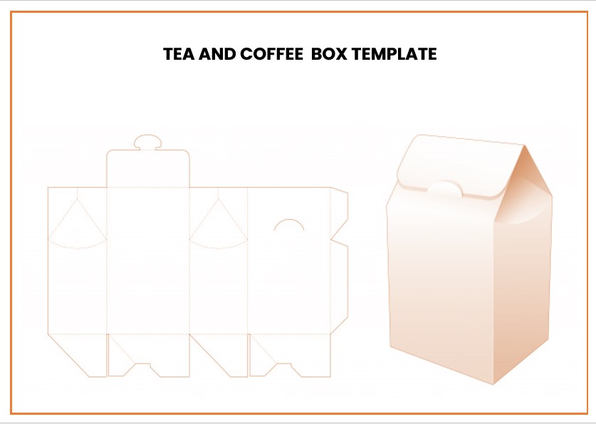 tea and coffee box template