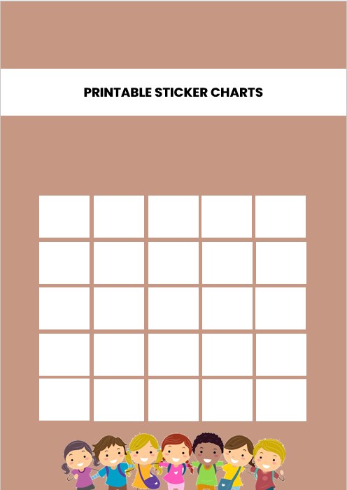 template sticker charts
