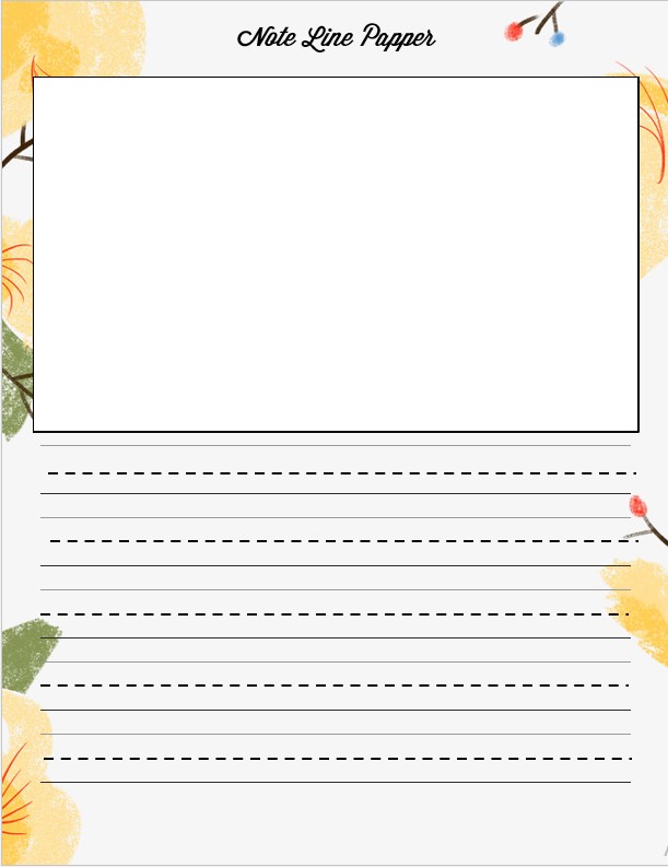 Note Line Papper Printable