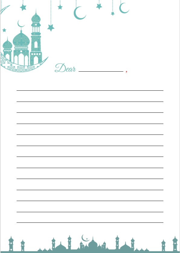 Simple lined paper template