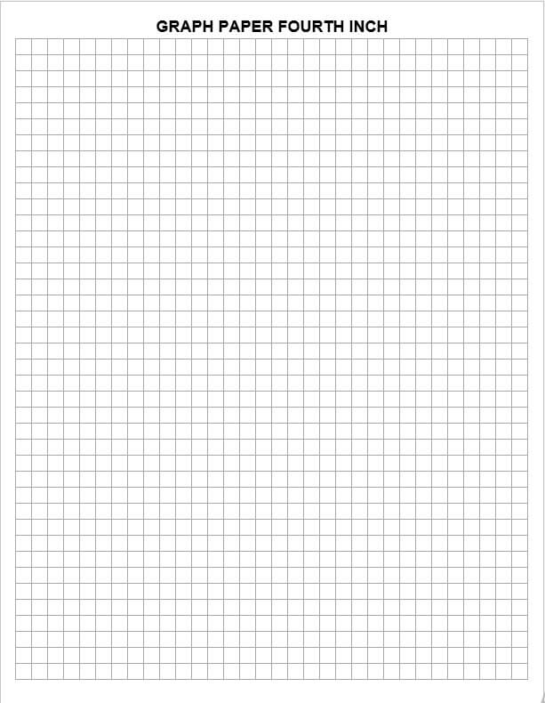 graph paper fourth inch