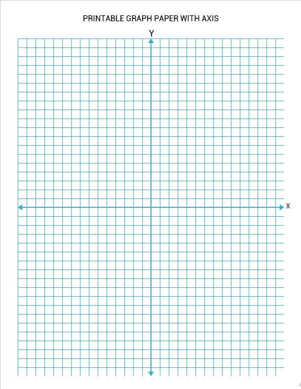 printable graph paper with axis