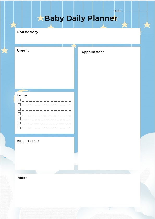 Free Daily Planner Template