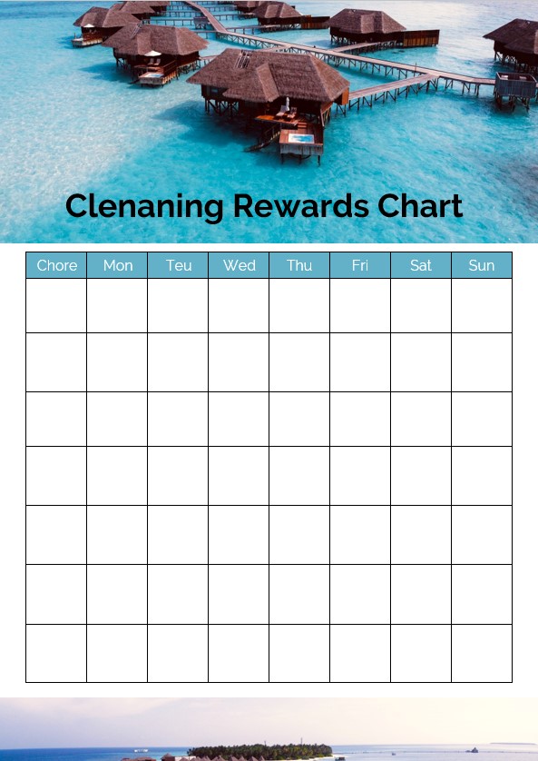 Traveling Rewards Chart Template