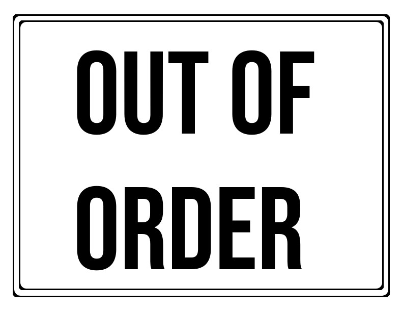 printable out of order sign