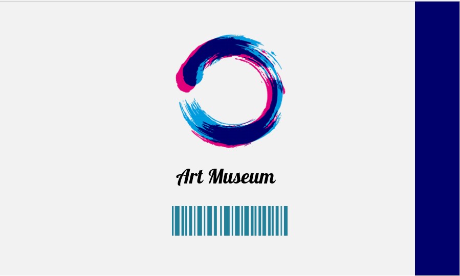 Art Museum Business Card Template