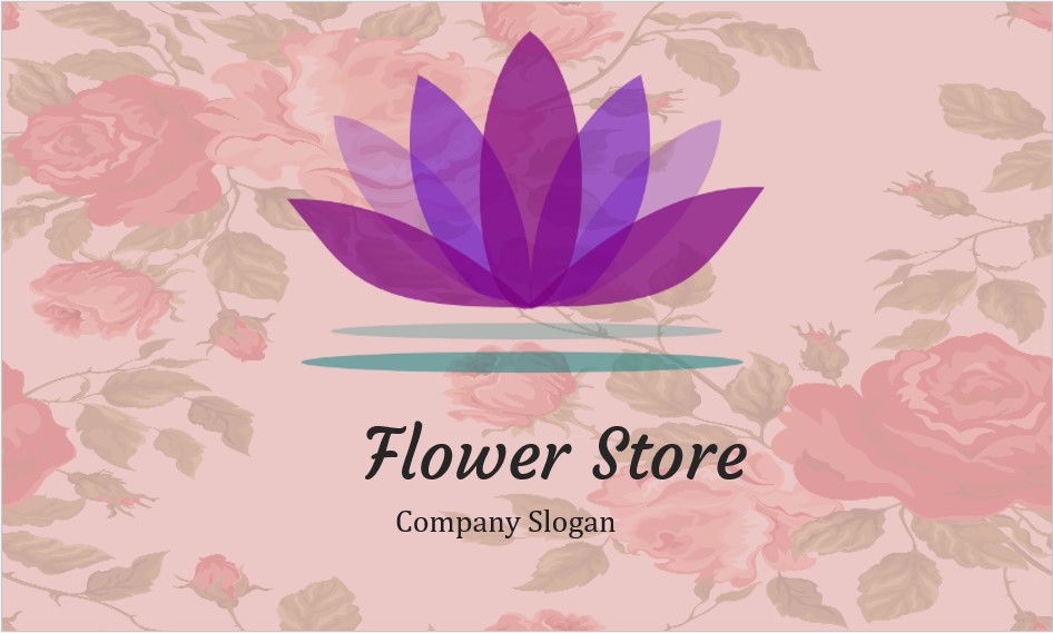 Flower Store Business card template