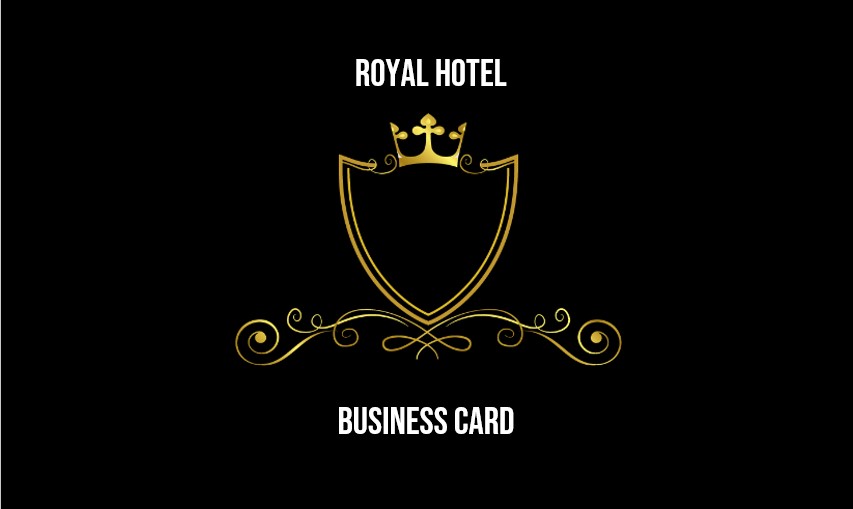 Hotel business card template