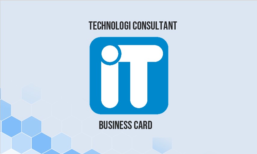 IT business card template