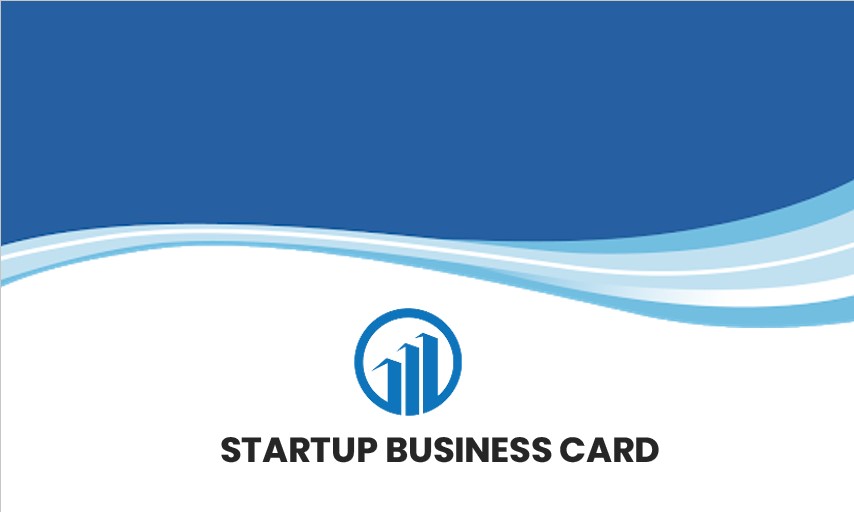 Startup business card template