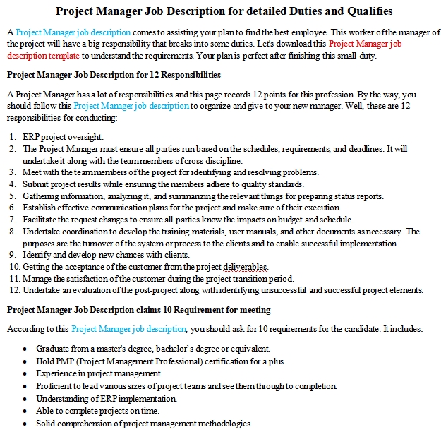 project manager jobs