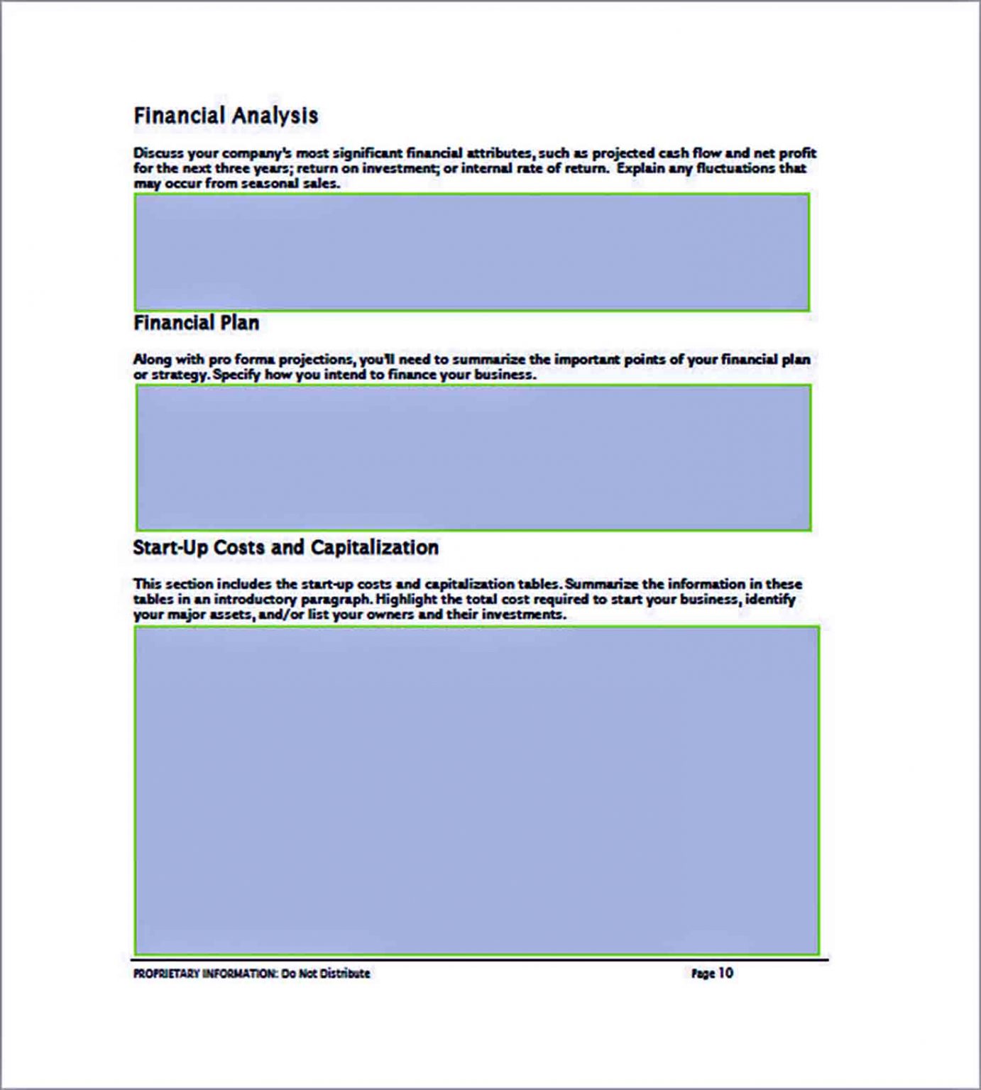 Financial Business Plan Word Templates | room surf.com