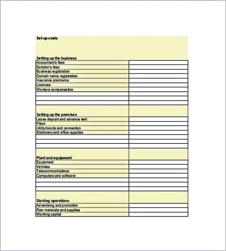 Financial Business Plan Word Templates | room surf.com