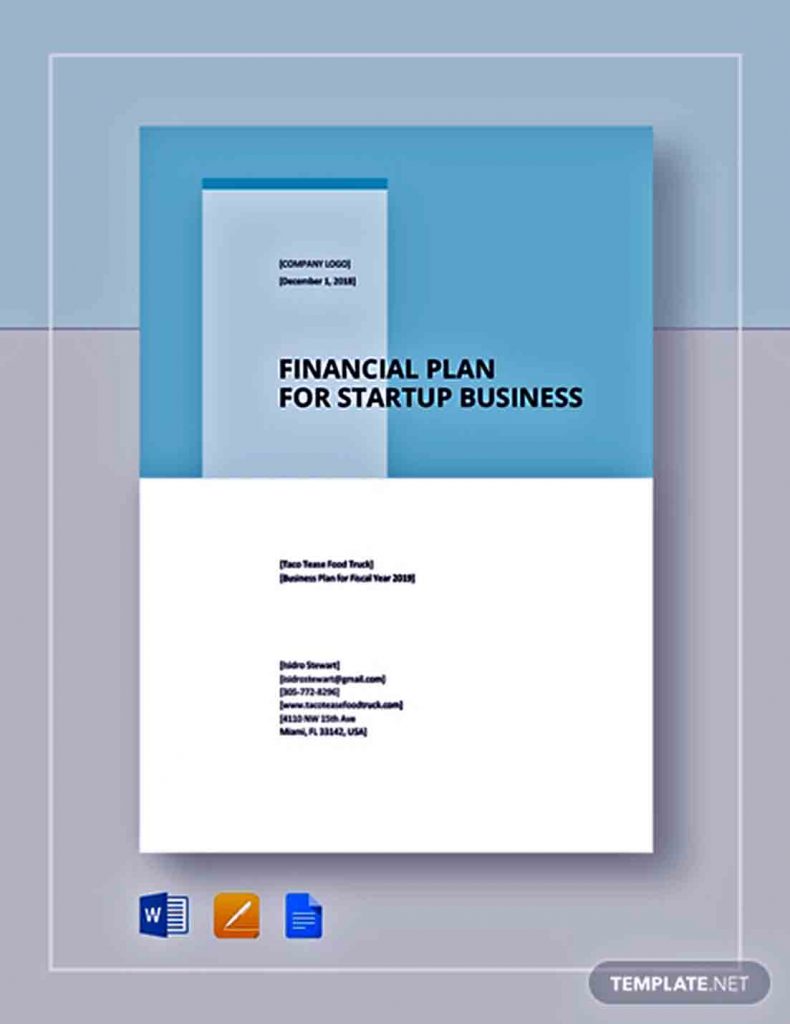 Financial Business Plan Word Templates | room surf.com