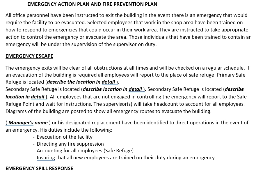 Emergency Evacuation Plan Templates room surf com