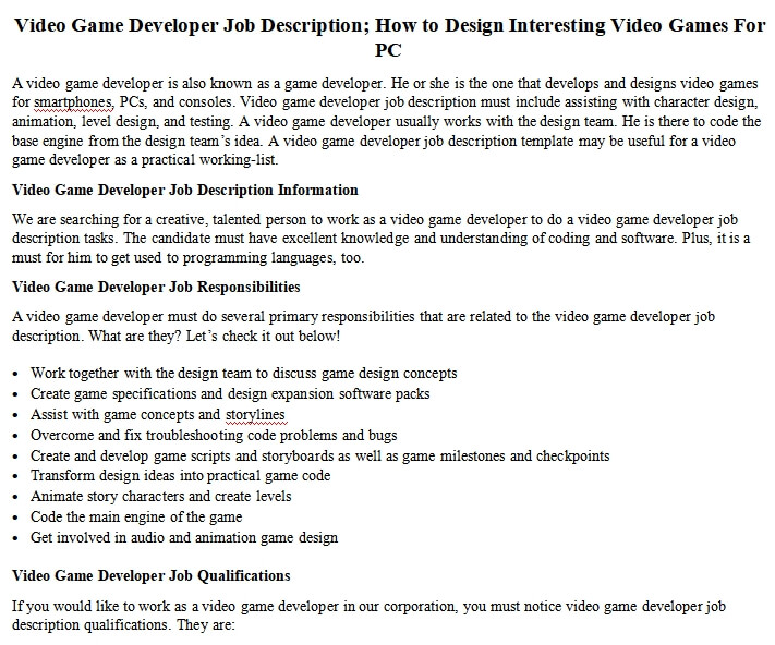 video-game-developer-job-description-how-to-design-interesting-video