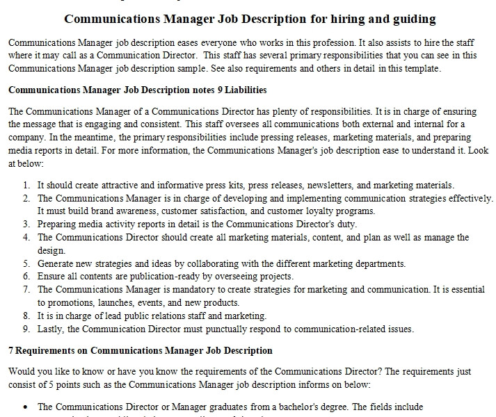 communications-manager-job-description-for-hiring-and-guiding-room