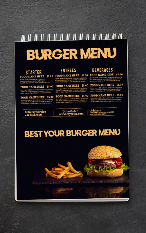 Burger Menu Free Download PSD | room surf.com