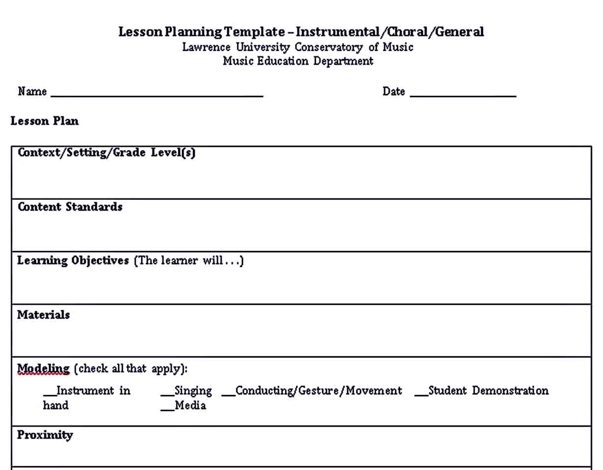 Lesson Plan Template Free Download from uroomsurf.com