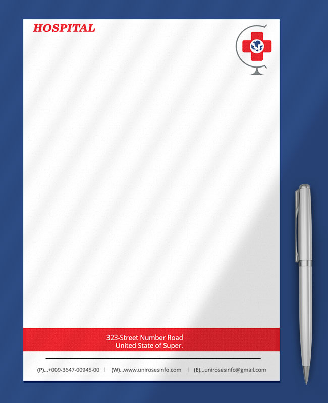 Hospital Letterhead in PSD Photoshop | room surf.com