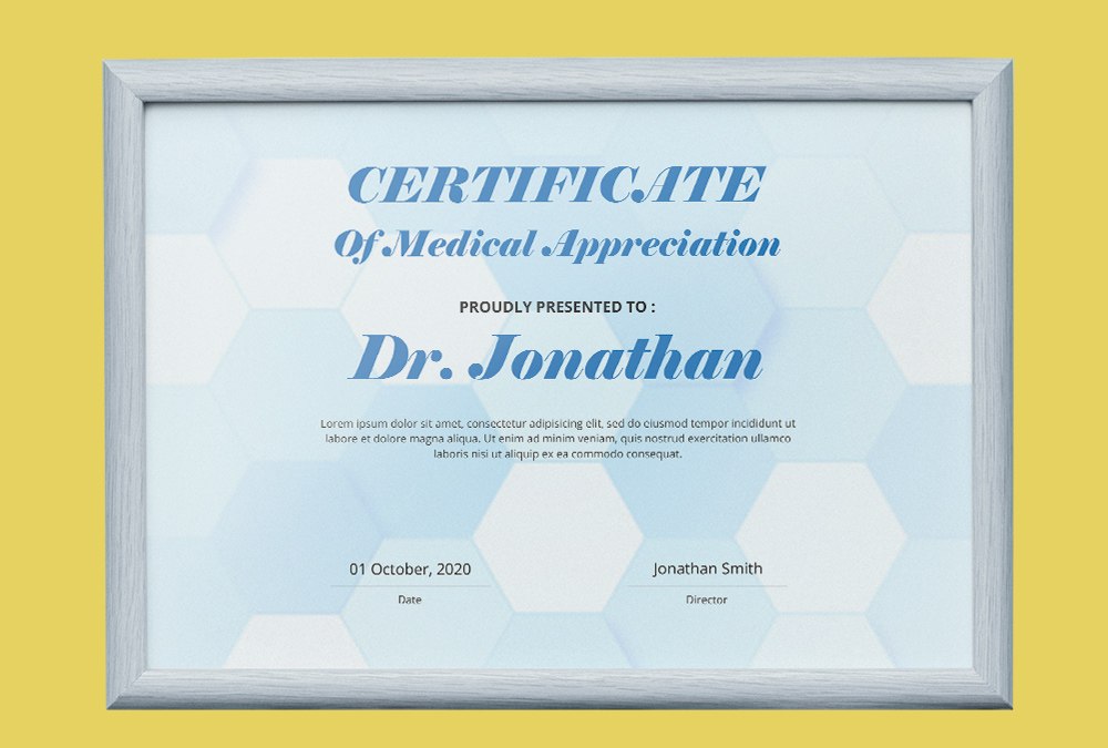 Medical Certificate Template Example
