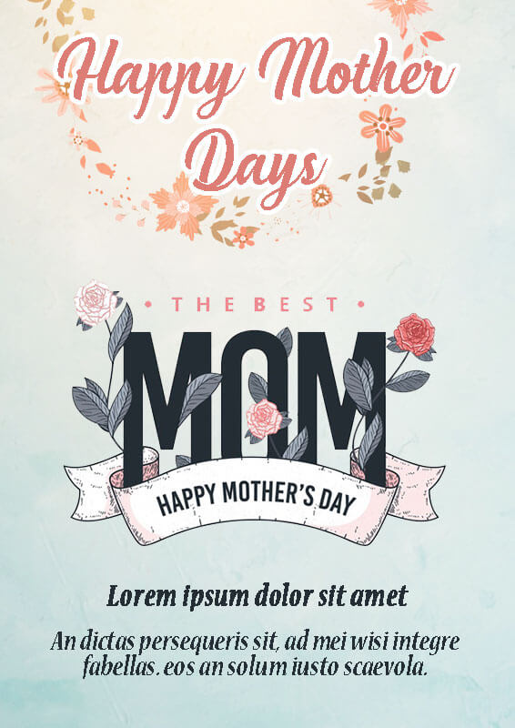 Mothers Day Poster Psd Template Free Room