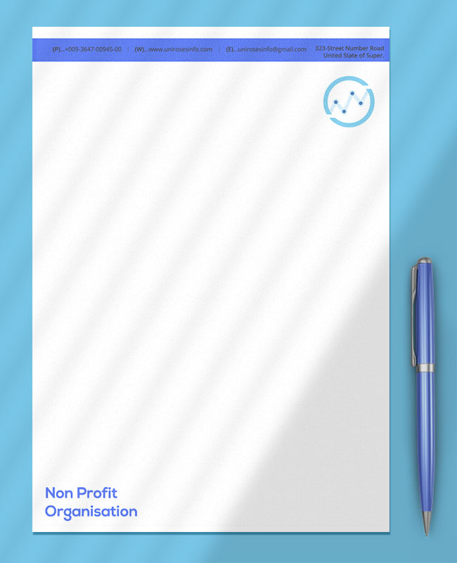 Nonprofit Agency Letterhead Template Free PSD room surf com