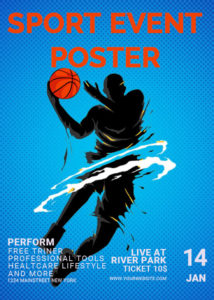 Sports Event Poster PSD Flyer Template room surf com