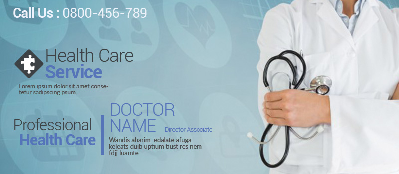 PSD Template For Healthcare Banner