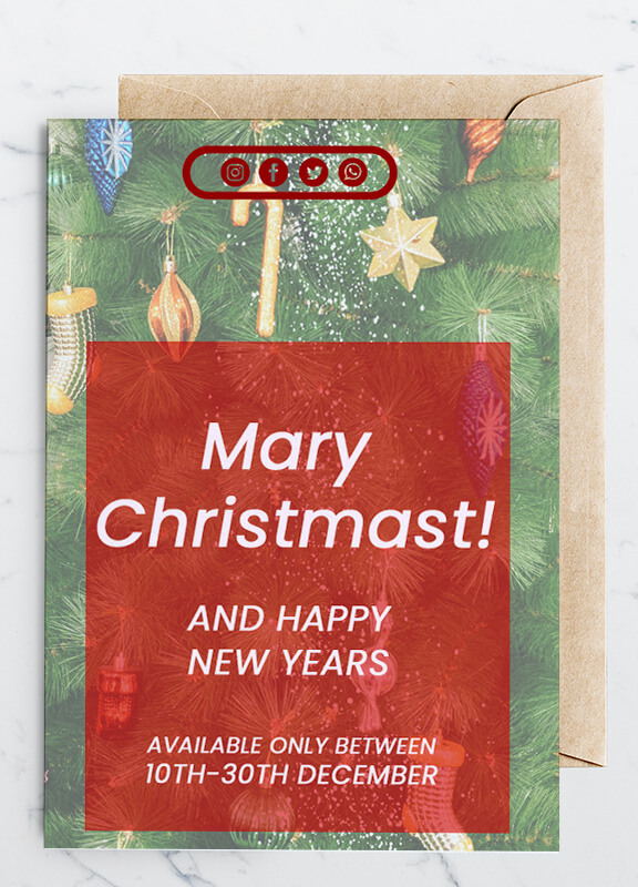 Sample Christmas Greeting Card Templates