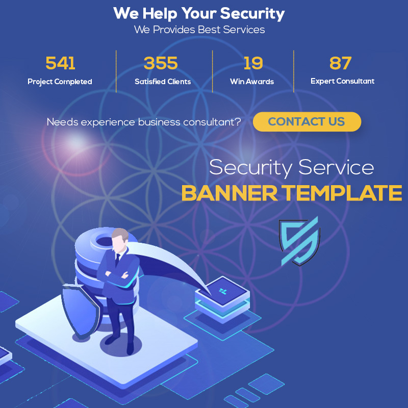 Security Services Banner Template Example