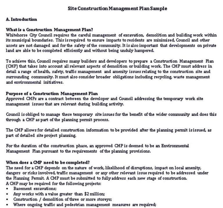 Management Plan Templates room