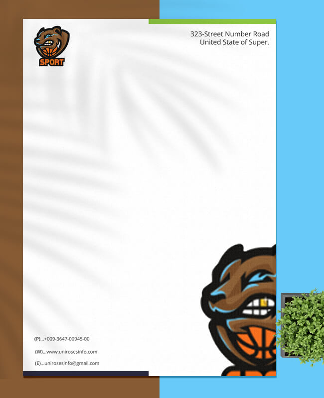 Sports Letterhead In Psd Photoshop Room Surf Com