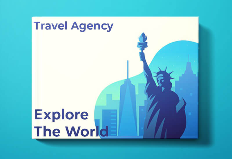 Travel Agency Book Cover Design Template