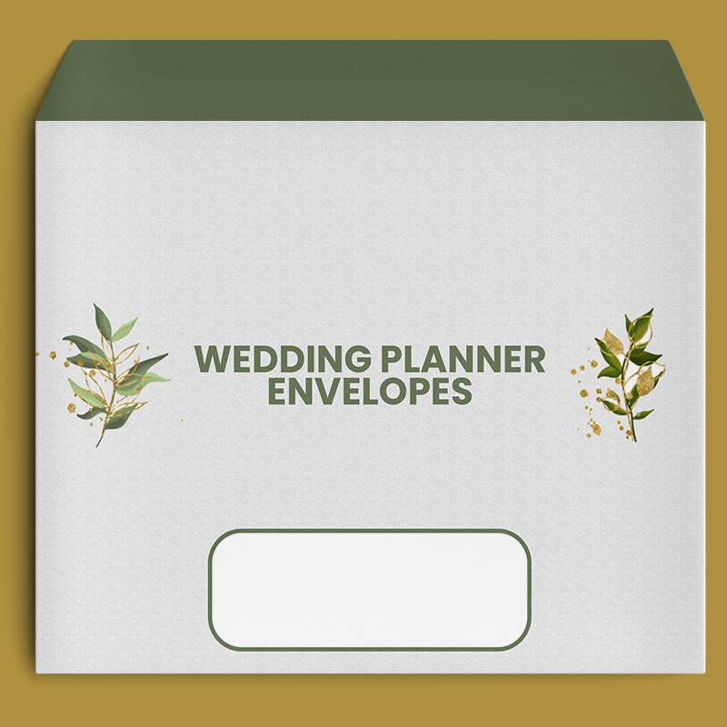 Wedding Planner Envelope Design Template