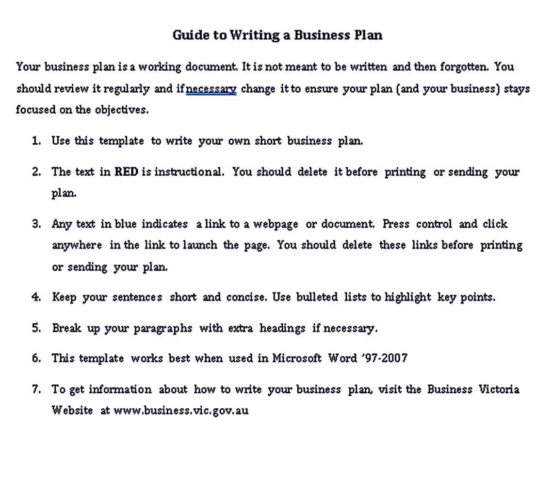 Business Plan Template Microsoft Word from uroomsurf.com