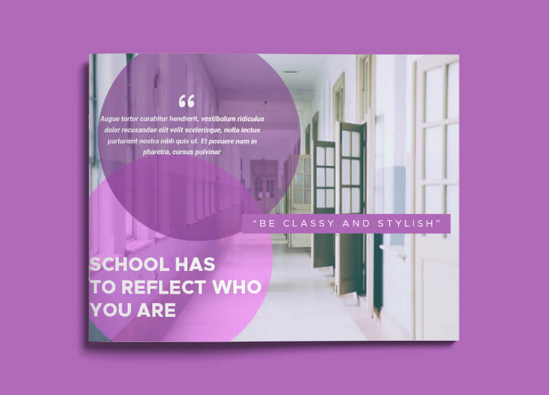 School Magazine Design Template