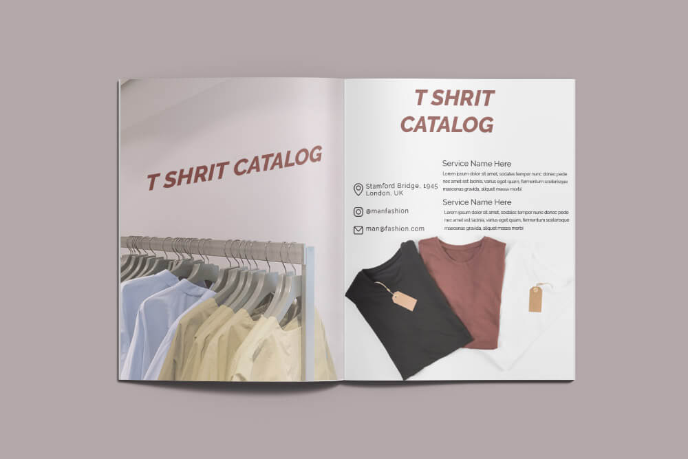 T shirt Catalog Template Example
