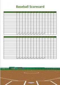 10+ Baseball Scorecard Template 