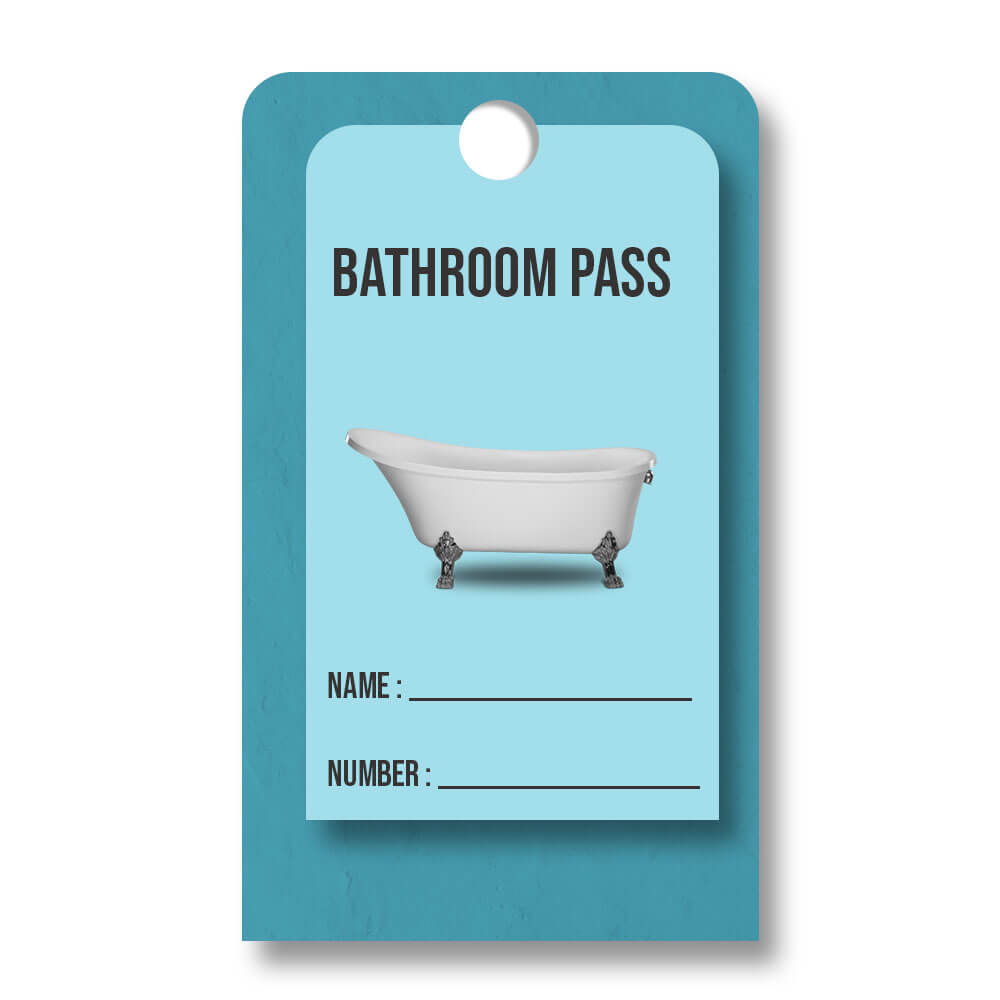 10 Printable Bathroom Pass Template Photoshop Room 6875