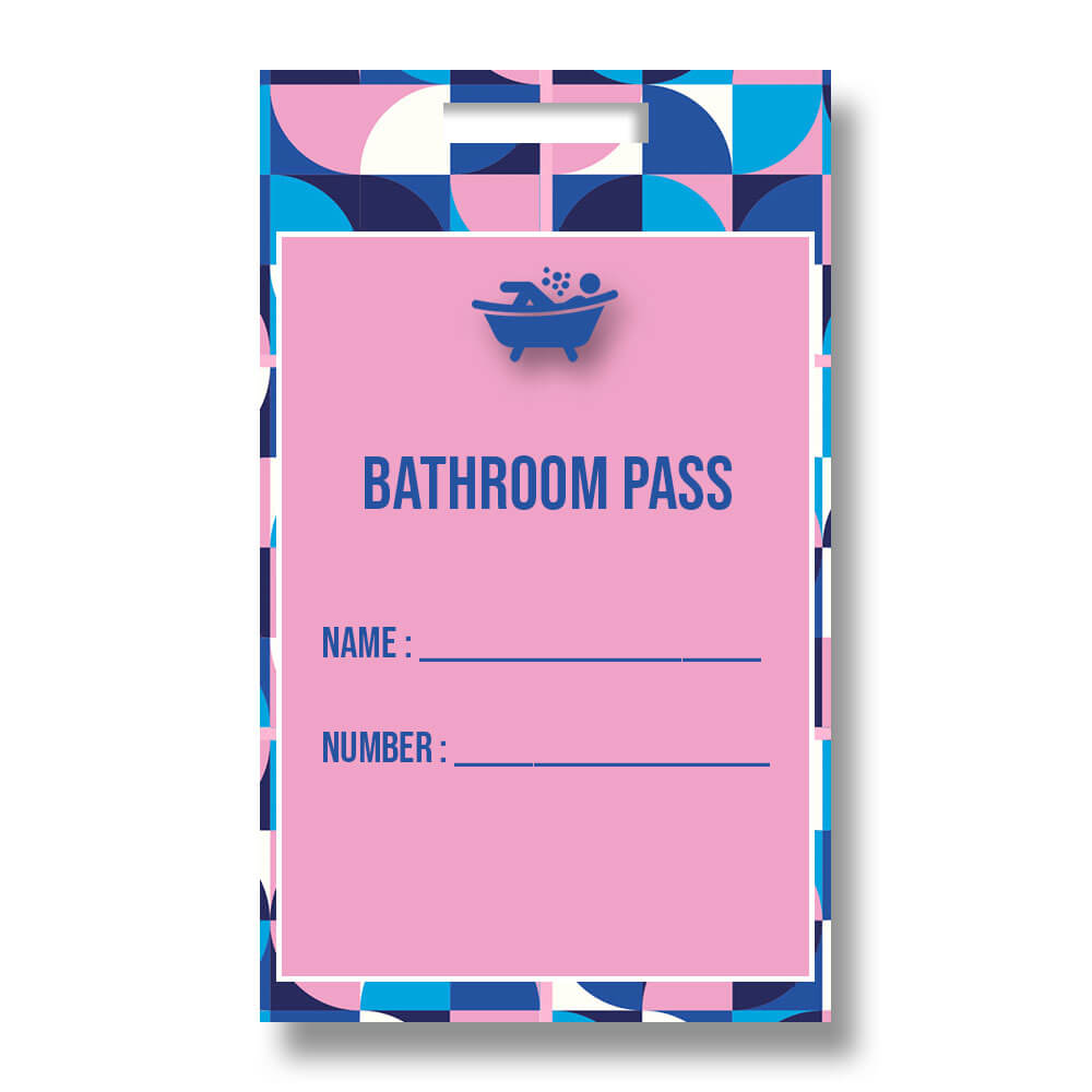 10 Printable Bathroom Pass Template Photoshop Room 3174