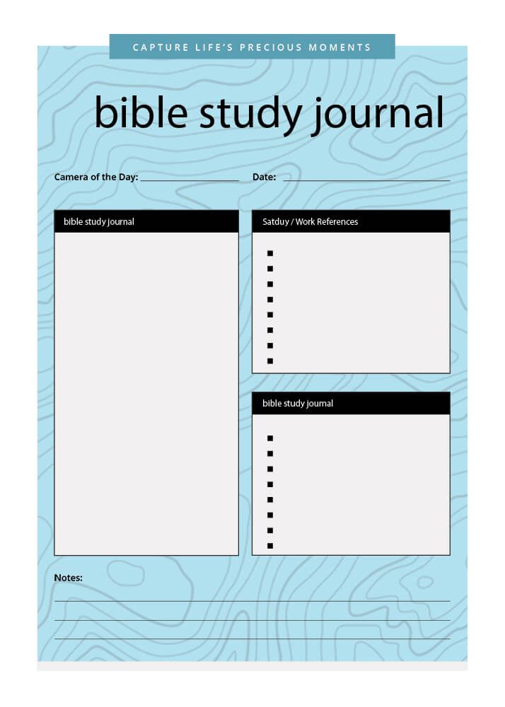 Bible Study Journal Template Free