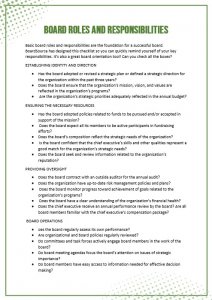 board roles and responsibilities template